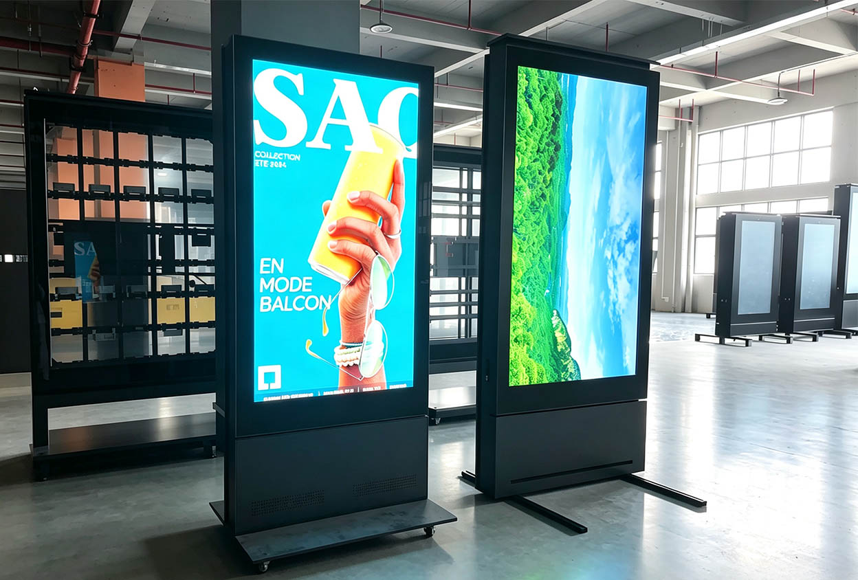 CNLC MIP LED totem display for outdoor advertising