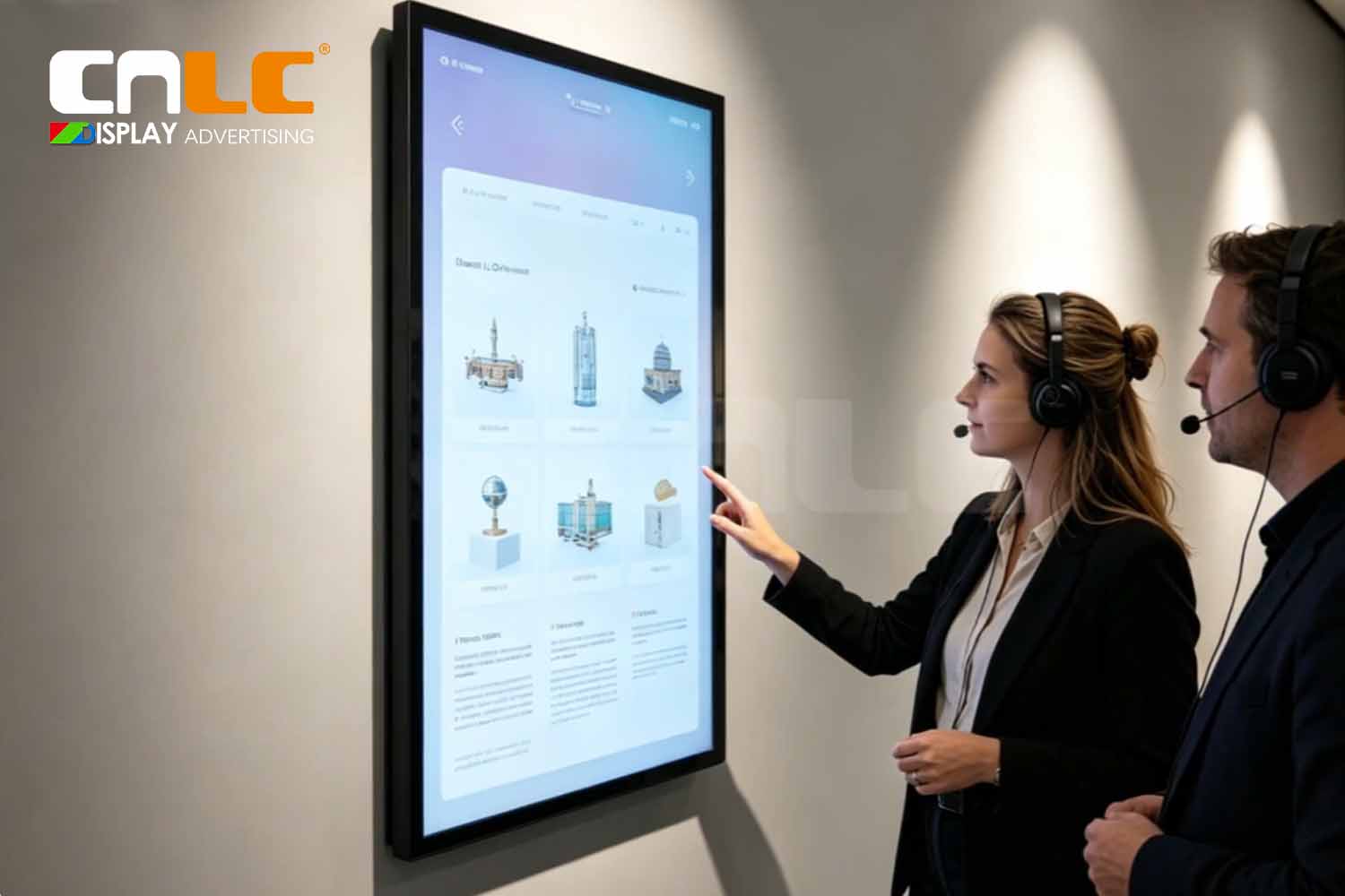Looking for a professional interactive display for indoor business applications?