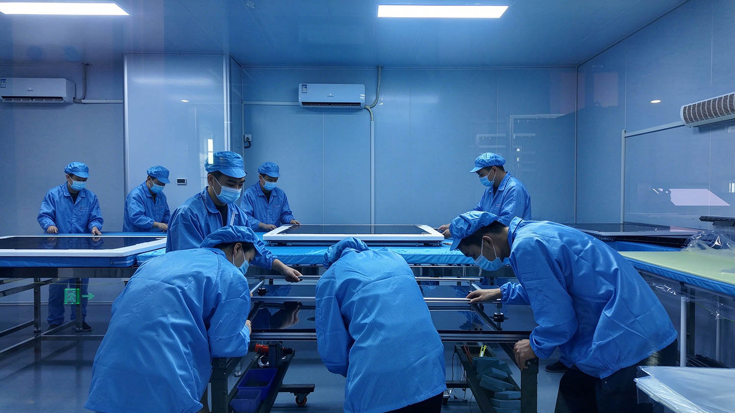 Outdoor LCD Display Production and Assembly Process LCD display assembly process during outdoor display manufacturing