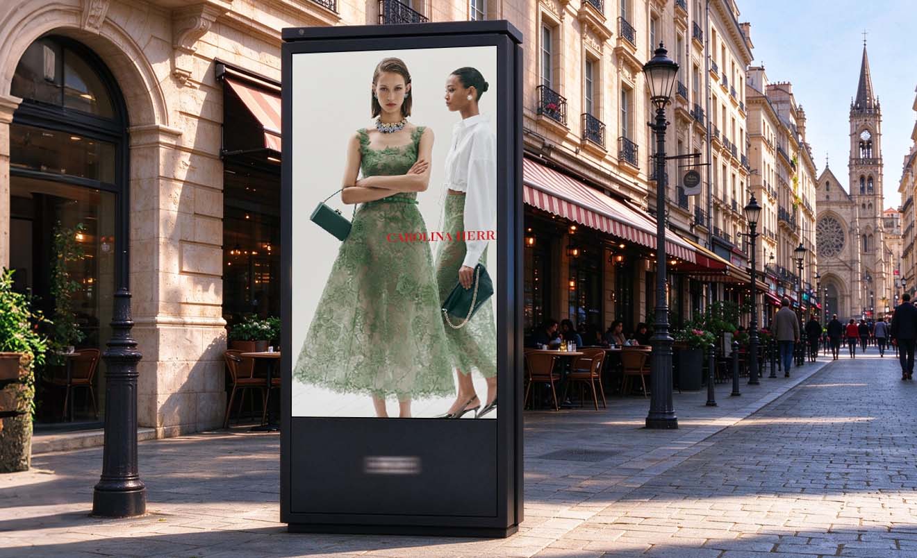 50 P1.5 MiP Outdoor LED Totems in Europe
