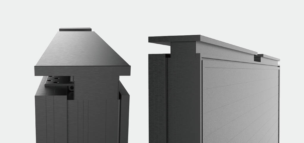 Aluminum structure of a drive-thru digital menu board